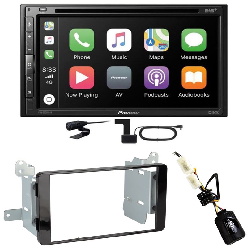 Pioneer AVH-Z5200DAB CarPlay Android Auto Einbauset für Mitsubishi L200 ab 2016