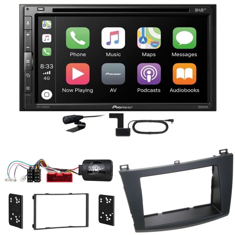 Pioneer AVH-Z5200DAB CarPlay Android Auto USB Bluetooth Einbauset für Mazda 3 BL Pioneer AVH-Z5200DAB CarPlay Android Auto USB Bluetooth Einbauset für Mazda 3 BL