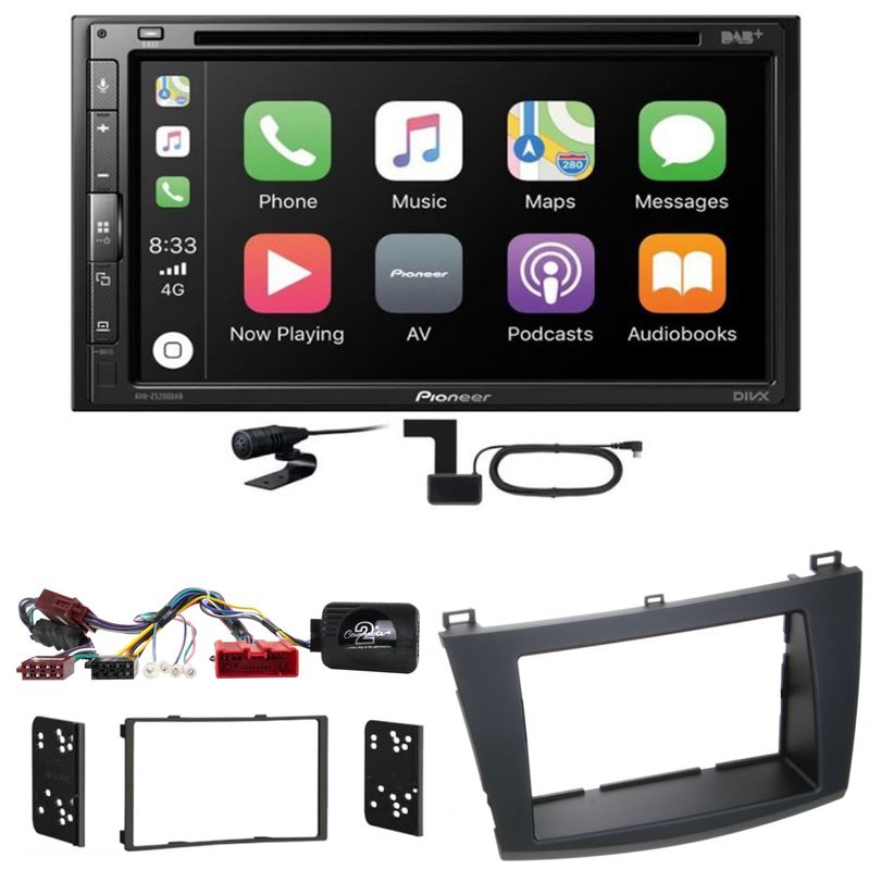 Pioneer AVH-Z5200DAB CarPlay Android Auto USB Bluetooth Einbauset für Mazda 3 BL Pioneer AVH-Z5200DAB CarPlay Android Auto USB Bluetooth Einbauset für Mazda 3 BL