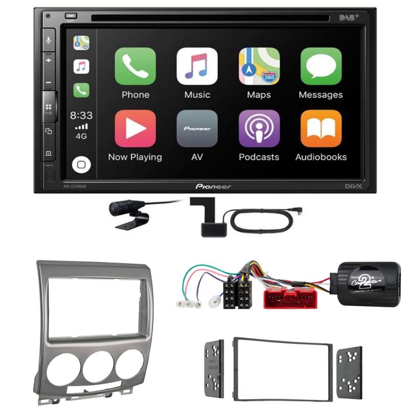 Pioneer AVH-Z5200DAB CarPlay Android Auto USB Bluetooth Einbauset für Mazda 5 CR Pioneer AVH-Z5200DAB CarPlay Android Auto USB Bluetooth Einbauset für Mazda 5 CR