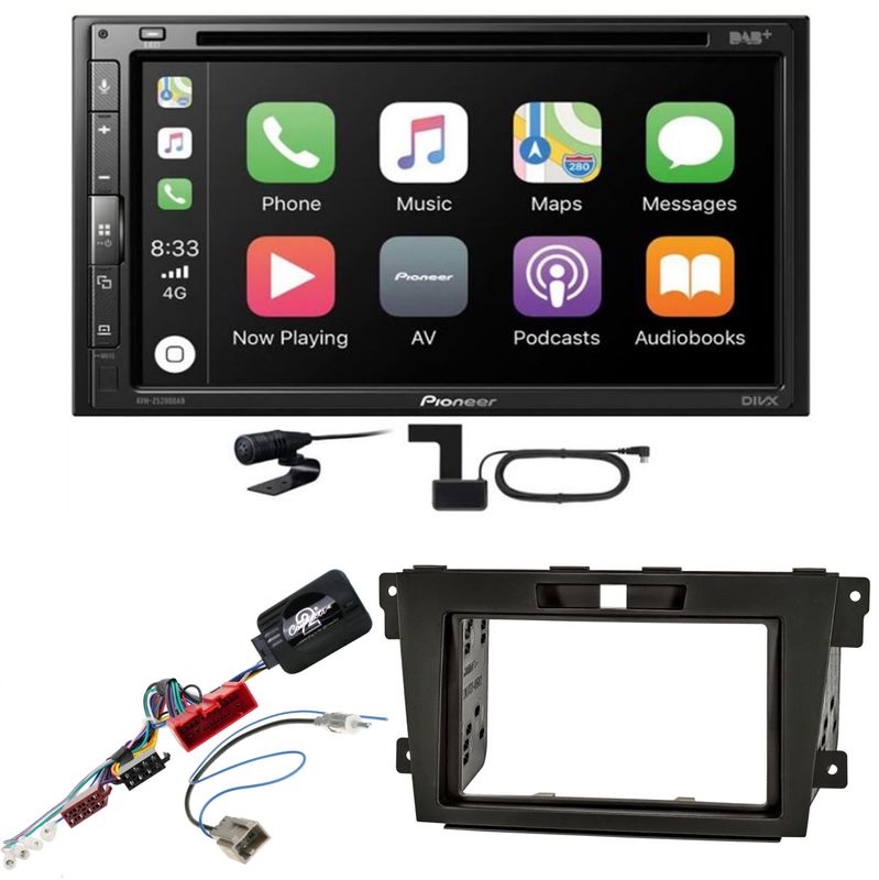 Pioneer AVH-Z5200DAB CarPlay Android Auto USB Bluetooth Einbauset für Mazda CX-7 Pioneer AVH-Z5200DAB CarPlay Android Auto USB Bluetooth Einbauset für Mazda CX-7