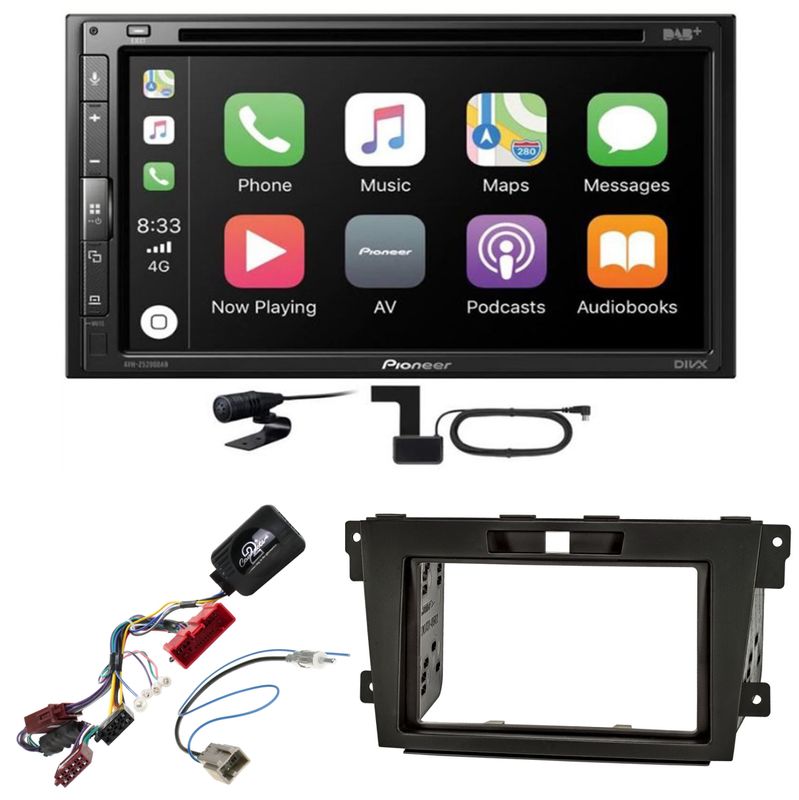 Pioneer AVH-Z5200DAB CarPlay Android Auto USB Bluetooth Einbauset für Mazda CX-7 Pioneer AVH-Z5200DAB CarPlay Android Auto USB Bluetooth Einbauset für Mazda CX-7