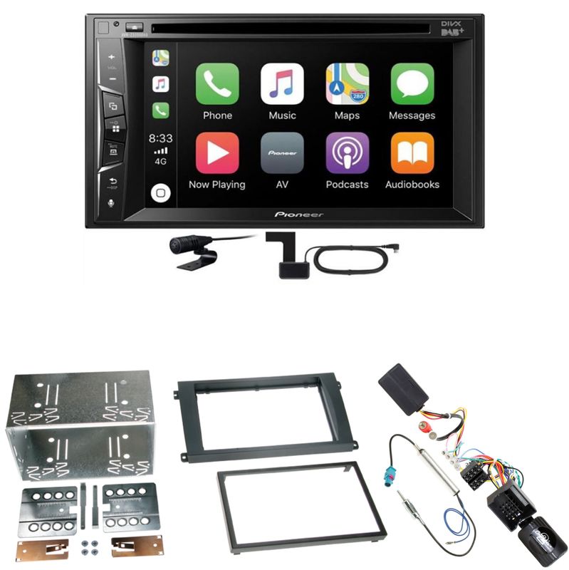 Pioneer AVH-Z3200DAB USB FLAC Digitalradio Einbauset für Porsche Cayenne ab 2007 Pioneer AVH-Z3200DAB USB FLAC Digitalradio Einbauset für Porsche Cayenne ab 2007