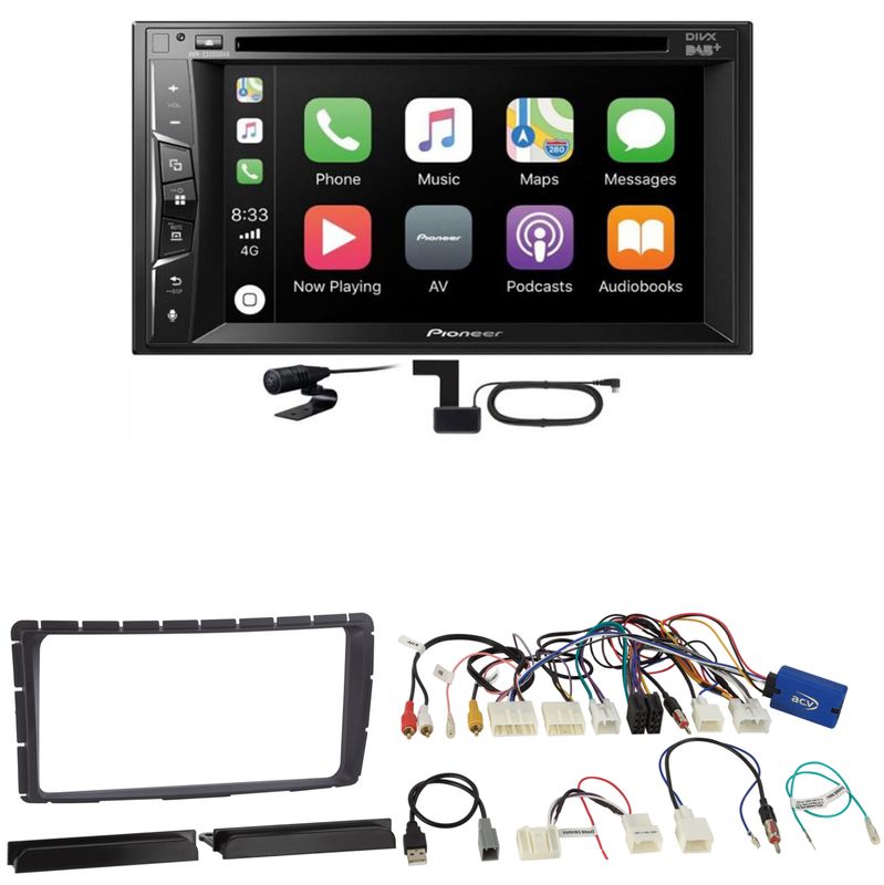 Pioneer AVH-Z3200DAB DAB+ FLAC Digitalradio USB Einbauset für Toyota Hilux ab 2011