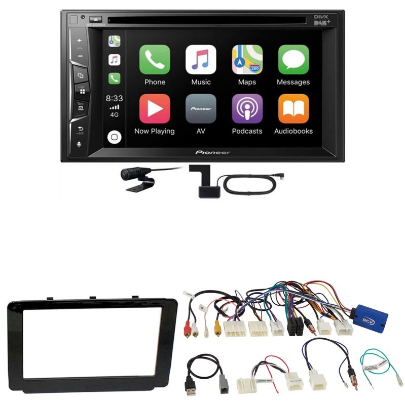 Pioneer AVH-Z3200DAB DAB+ Digitalradio Einbauset für Toyota Hilux 2016-2019