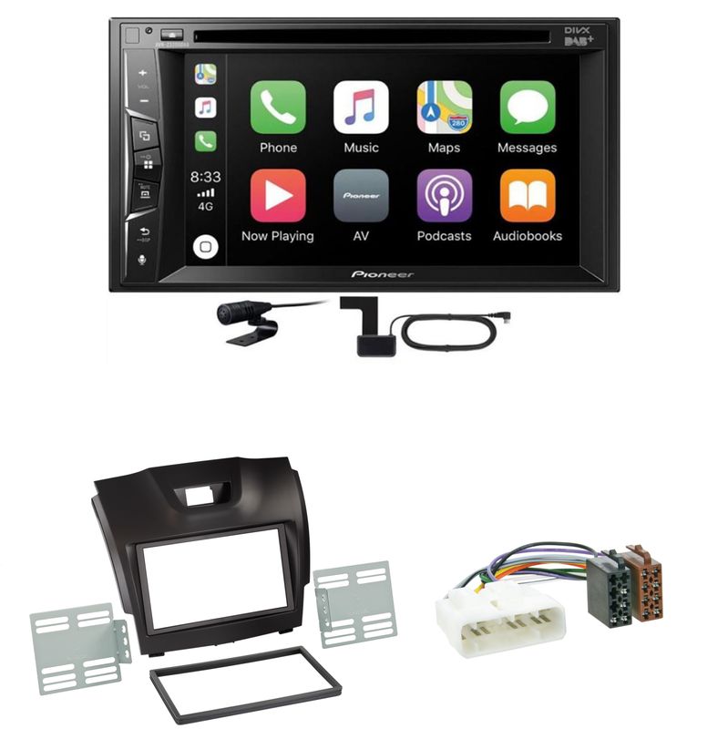 Pioneer AVH-Z3200DAB FLAC Digitalradio USB MP3 CD Einbauset für Isuzu D-Max 2
