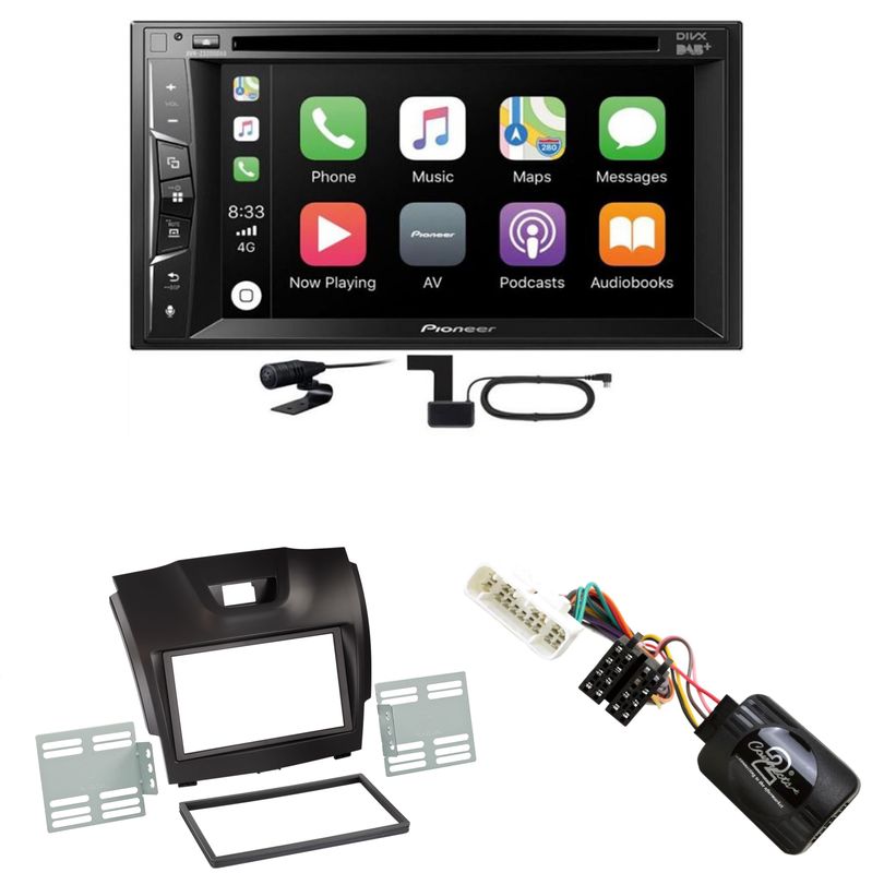Pioneer AVH-Z3200DAB FLAC Digitalradio USB MP3 CD Einbauset für Isuzu D-Max 2
