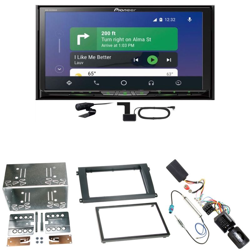 Pioneer AVH-Z9200DAB CarPlay Android Auto Einbauset für Porsche Cayenne ab 2007 Pioneer AVH-Z9200DAB CarPlay Android Auto Einbauset für Porsche Cayenne ab 2007