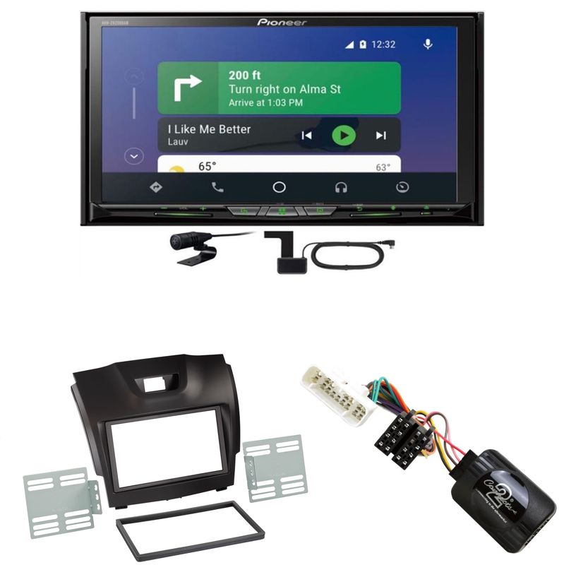 Pioneer AVH-Z9200DAB CarPlay Android Auto USB MP3 CD Einbauset für Isuzu D-Max 2