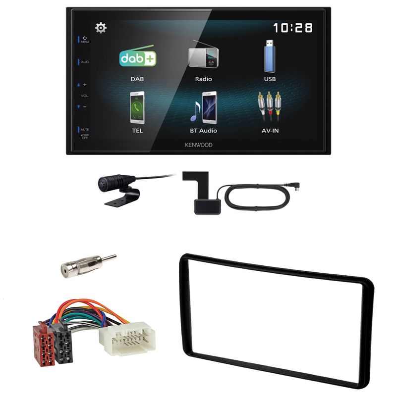 Kenwood DMX-125DAB USB Bluetooth MP3 DAB+ Einbauset für Suzuki Jimny FJ Kenwood DMX-125DAB USB Bluetooth MP3 DAB+ Einbauset für Suzuki Jimny FJ