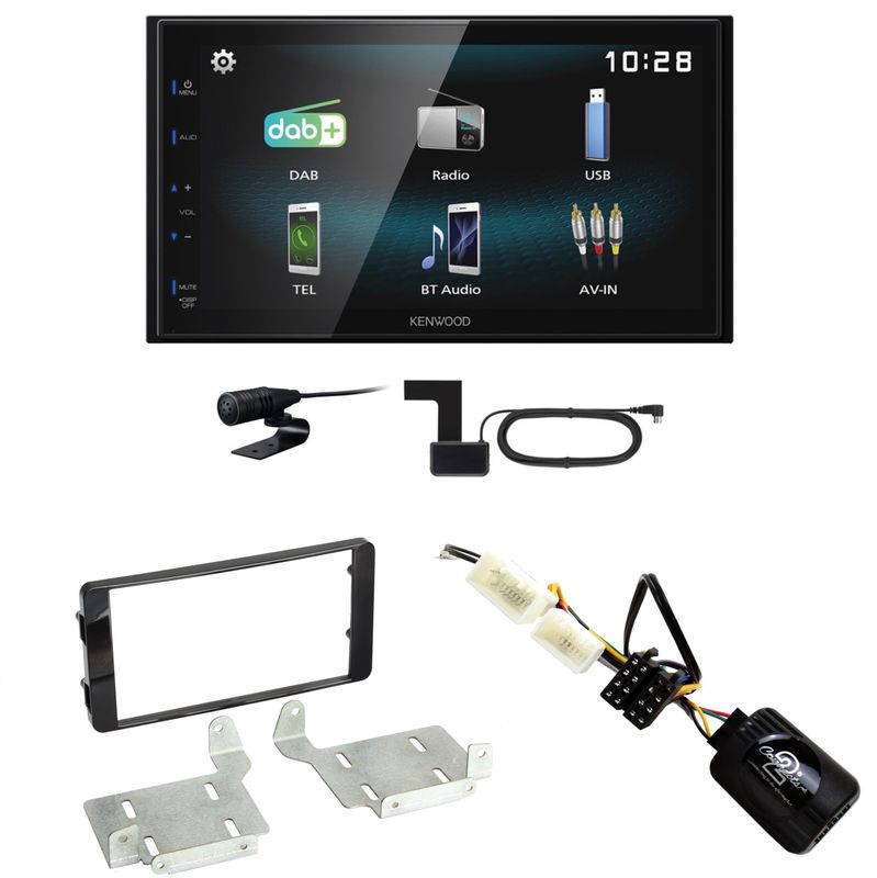Kenwood DMX-125DAB USB Bluetooth MP3 DAB+ Einbauset für Mitsubishi ASX ab 2015 Kenwood DMX-125DAB USB Bluetooth MP3 DAB+ Einbauset für Mitsubishi ASX ab 2015