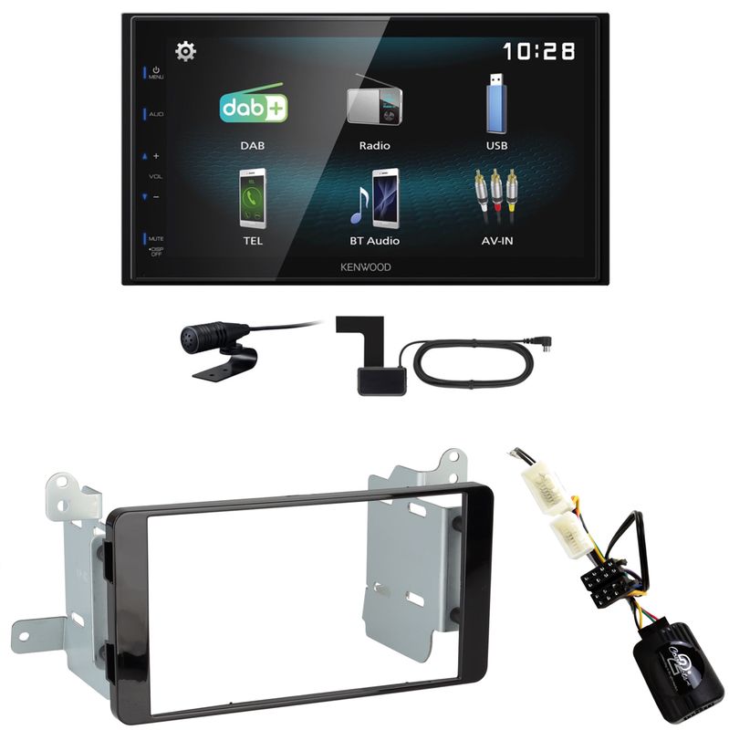 Kenwood DMX-125DAB USB Bluetooth MP3 DAB+ Einbauset für Mitsubishi L200 ab 2016 Kenwood DMX-125DAB USB Bluetooth MP3 DAB+ Einbauset für Mitsubishi L200 ab 2016