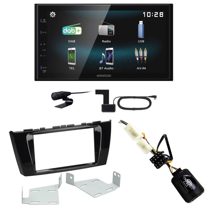 Kenwood DMX-125DAB USB Bluetooth MP3 DAB+ Einbauset für Mitsubishi Space Star Kenwood DMX-125DAB USB Bluetooth MP3 DAB+ Einbauset für Mitsubishi Space Star