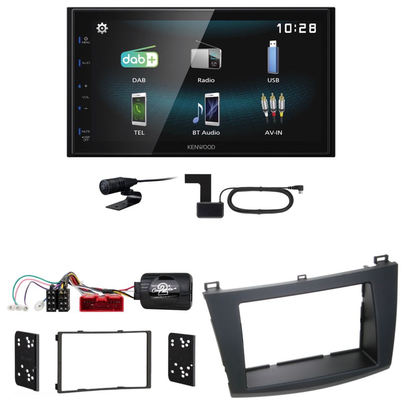 Kenwood DMX-125DAB DAB+ USB Bluetooth MP3 Einbauset für Mazda 3 BL Kenwood DMX-125DAB DAB+ USB Bluetooth MP3 Einbauset für Mazda 3 BL
