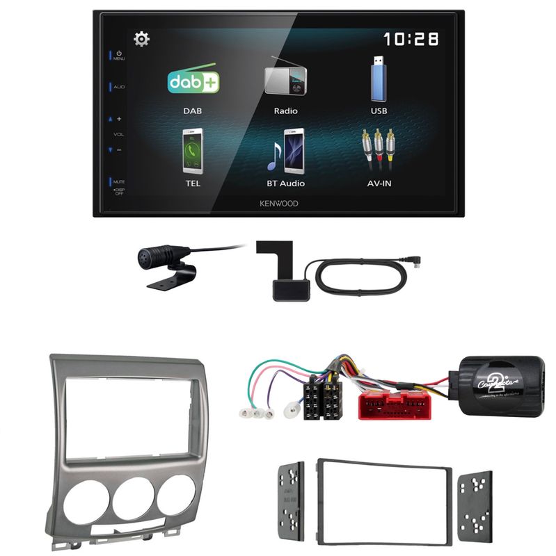 Kenwood DMX-125DAB DAB+ USB Bluetooth MP3 Einbauset für Mazda 5 CR Kenwood DMX-125DAB DAB+ USB Bluetooth MP3 Einbauset für Mazda 5 CR