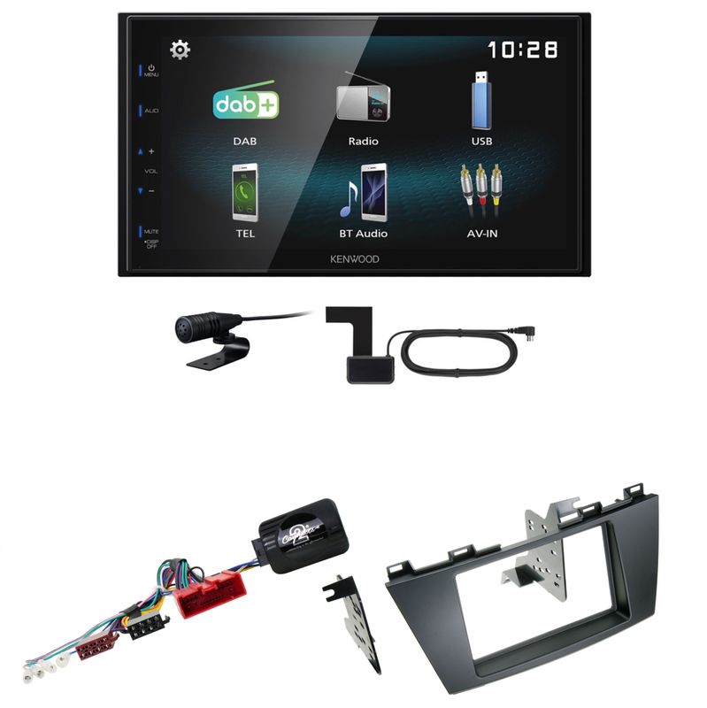 Kenwood DMX-125DAB DAB+ USB Bluetooth MP3 Einbauset für Mazda 5 CW Kenwood DMX-125DAB DAB+ USB Bluetooth MP3 Einbauset für Mazda 5 CW