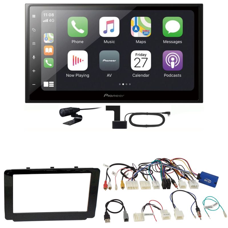 Pioneer SPH-DA250DAB CarPlay Android Auto Einbauset für Toyota Hilux 2016-2019