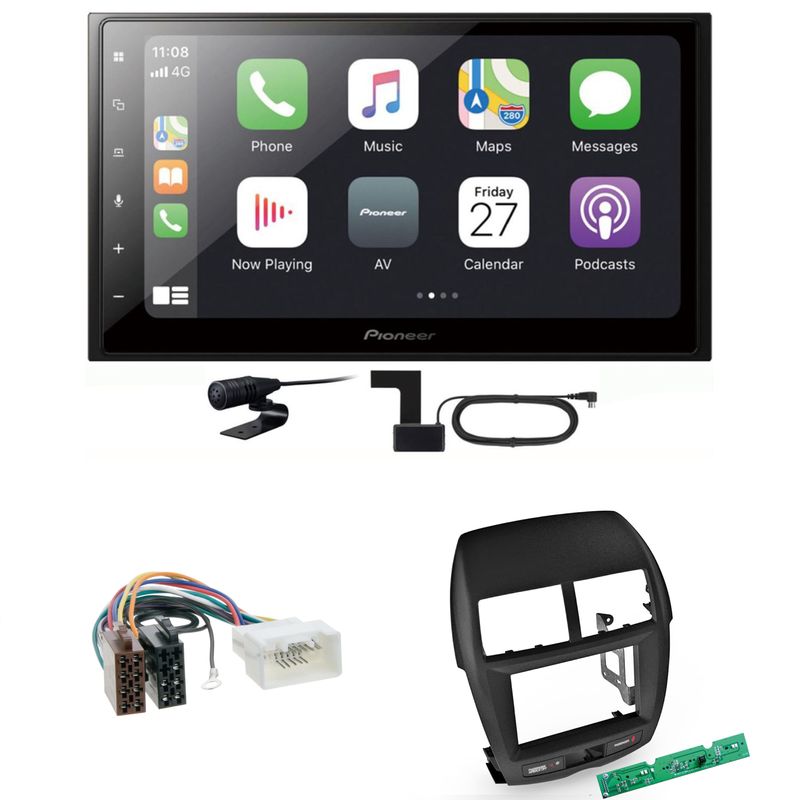 Pioneer SPH-DA250DAB CarPlay Android Auto Einbauset für Mitsubishi ASX bis 2014 Pioneer SPH-DA250DAB CarPlay Android Auto Einbauset für Mitsubishi ASX bis 2014