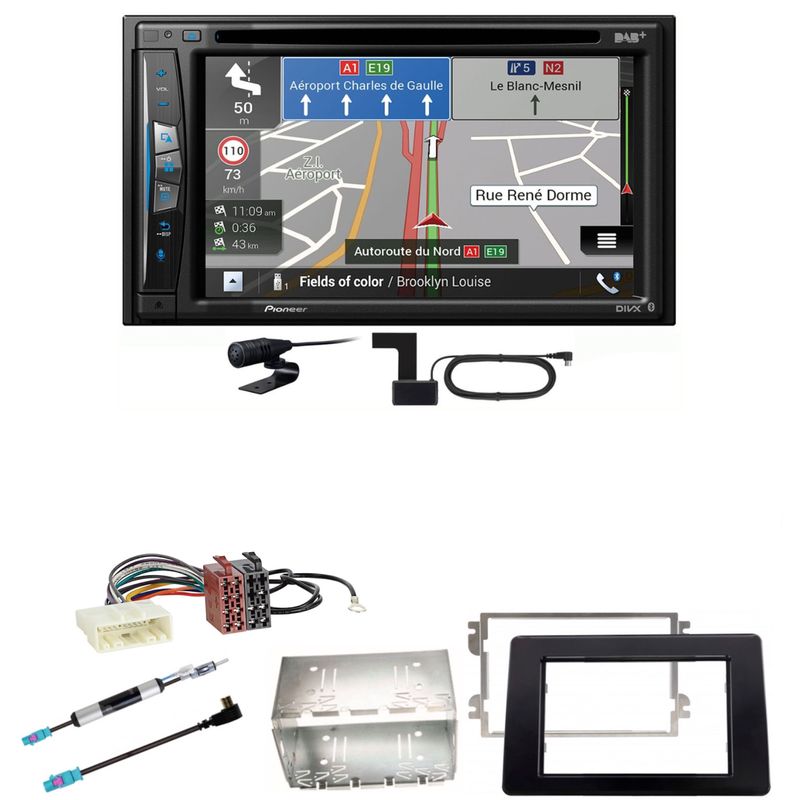 Pioneer AVIC-Z730DAB USB Bluetooth Navigation Einbauset für Opel Movano ab 2019 Pioneer AVIC-Z730DAB USB Bluetooth Navigation Einbauset für Opel Movano ab 2019