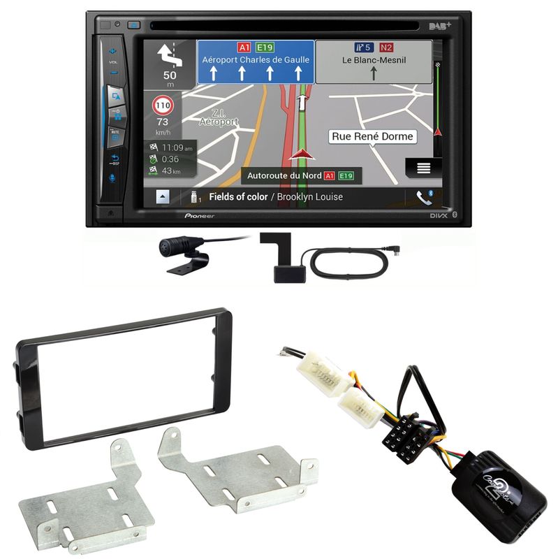 Pioneer AVIC-Z730DAB USB Navigation MP3 Einbauset für Mitsubishi ASX ab 2015