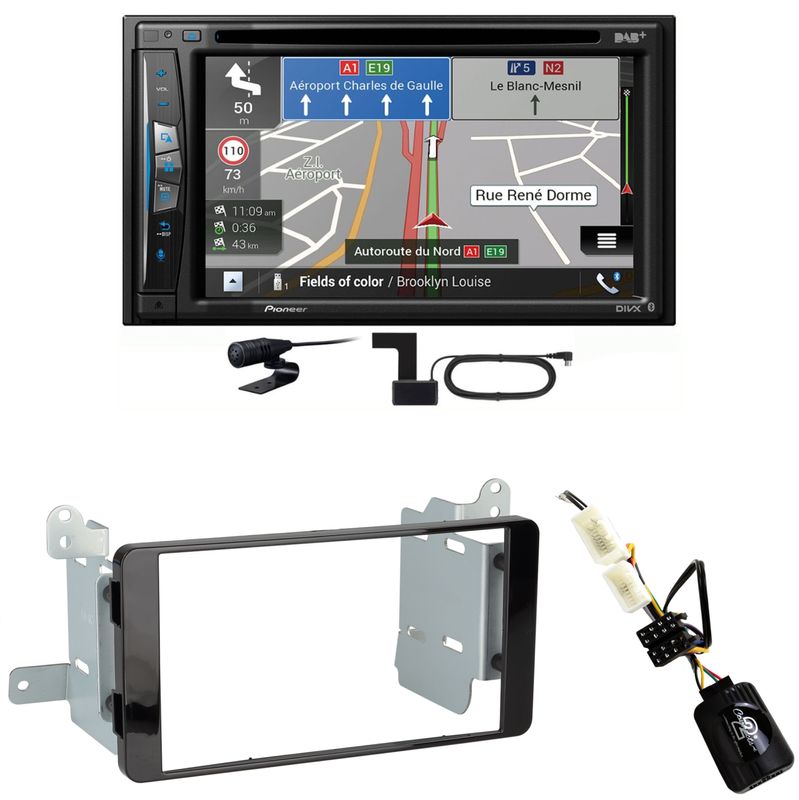 Pioneer AVIC-Z730DAB USB Navigation MP3 Einbauset für Mitsubishi L200 ab 2016