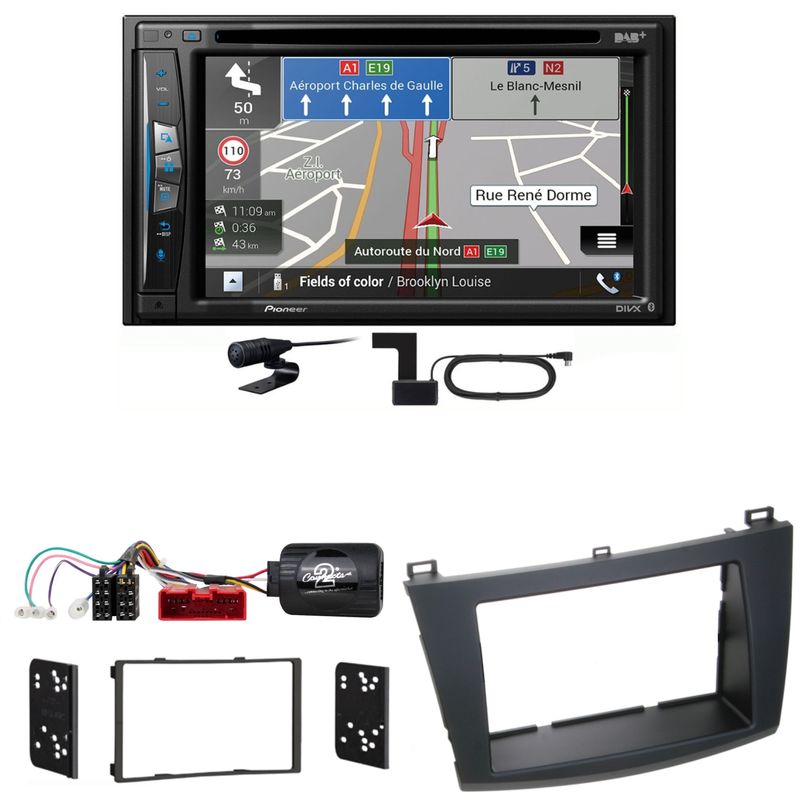 Pioneer AVIC-Z730DAB USB Navigation Bluetooth MP3 Einbauset für Mazda 3 BL Pioneer AVIC-Z730DAB USB Navigation Bluetooth MP3 Einbauset für Mazda 3 BL