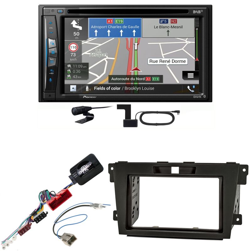 Pioneer AVIC-Z730DAB USB Navigation Bluetooth MP3 CD Einbauset für Mazda CX-7 Pioneer AVIC-Z730DAB USB Navigation Bluetooth MP3 CD Einbauset für Mazda CX-7