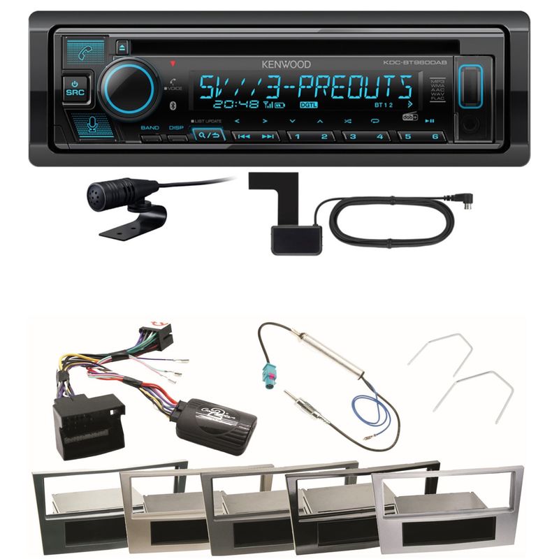 Kenwood KDC-BT960DAB Bluetooth DAB USB Einbauset für Astra H Corsa D Zafira B Kenwood KDC-BT960DAB Bluetooth DAB USB Einbauset für Astra H Corsa D Zafira B
