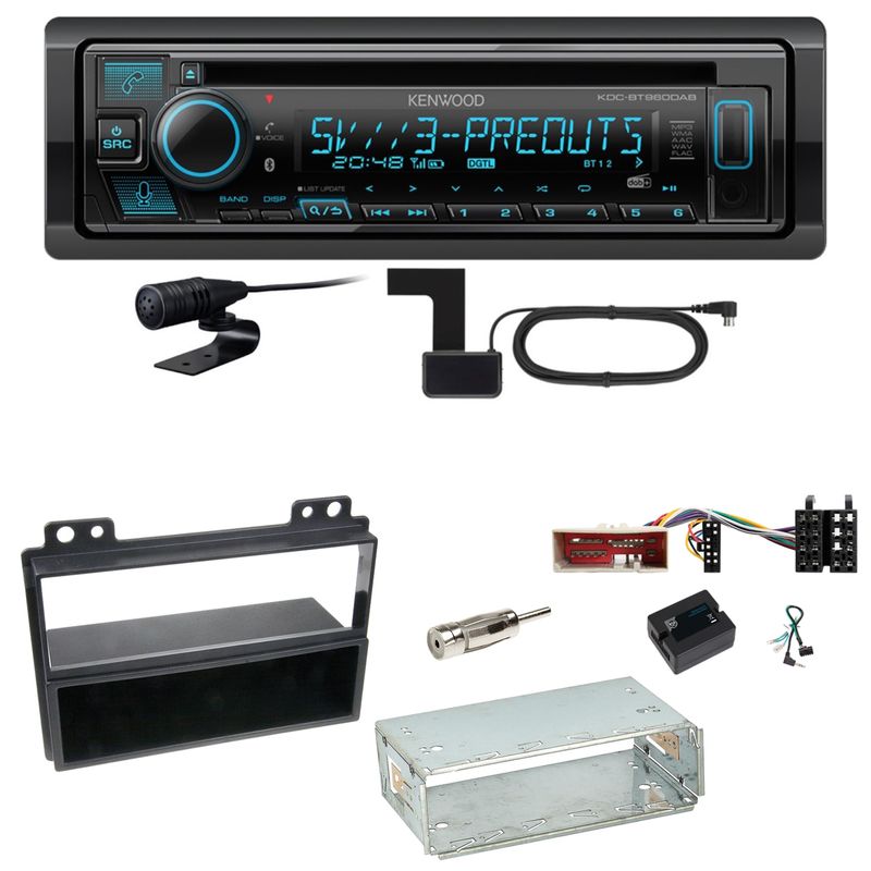 Kenwood KDC-BT960DAB Bluetooth Digitalradio Einbauset für Ford Fusion Fiesta Kenwood KDC-BT960DAB Bluetooth Digitalradio Einbauset für Ford Fusion Fiesta