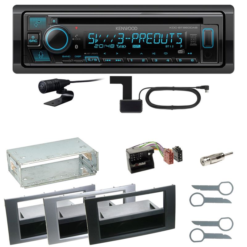 Kenwood KDC-BT960DAB Bluetooth DAB Einbauset für Ford Kuga Fusion Galaxy S-Max Kenwood KDC-BT960DAB Bluetooth DAB Einbauset für Ford Kuga Fusion Galaxy S-Max