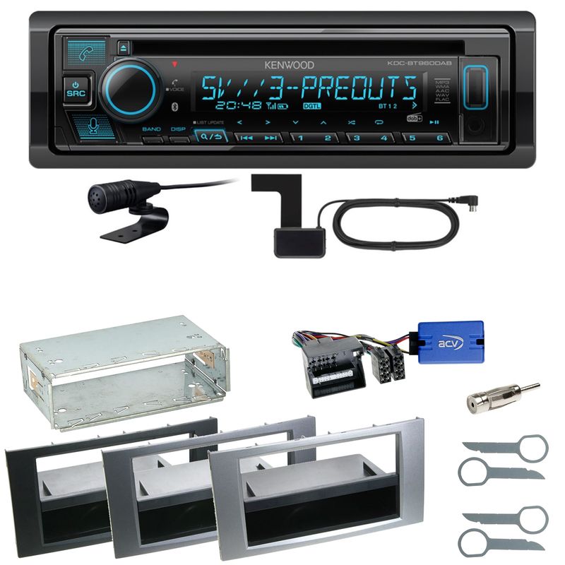 Kenwood KDC-BT960DAB Bluetooth DAB Einbauset für Ford Focus C-Max Fiesta Transit Kenwood KDC-BT960DAB Bluetooth DAB Einbauset für Ford Focus C-Max Fiesta Transit