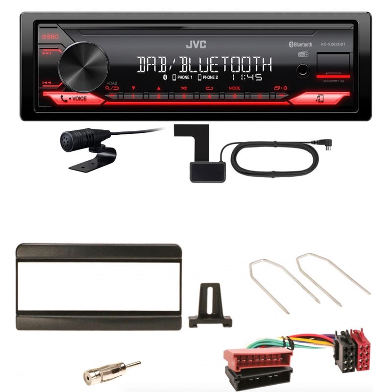 JVC KD-X282DBT Bluetooth DAB USB Einbauset für Focus Fiesta Puma Mondeo JVC KD-X282DBT Bluetooth DAB USB Einbauset für Focus Fiesta Puma Mondeo