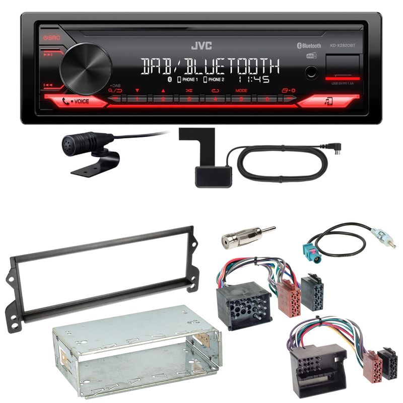 JVC KD-X282DBT Bluetooth Digitalradio Einbauset für MINI R50 R52 R53