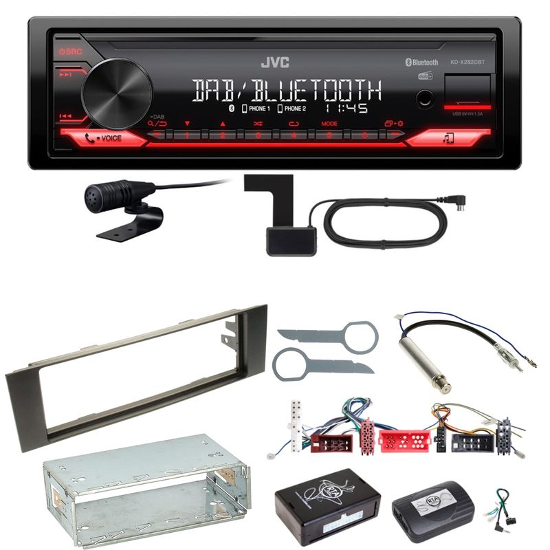 JVC KD-X282DBT Bluetooth Digitalradio USB Einbauset für Audi A3 8P 8PA