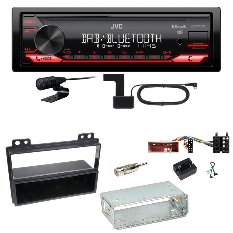 JVC KD-X282DBT Bluetooth Digitalradio Einbauset für Ford Fusion Fiesta JVC KD-X282DBT Bluetooth Digitalradio Einbauset für Ford Fusion Fiesta