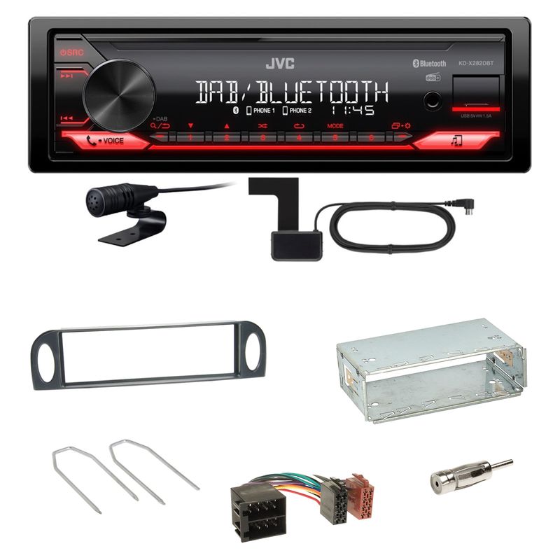 JVC KD-X282DBT Bluetooth Digitalradio Einbauset für Citroen C5 bis 07/2004