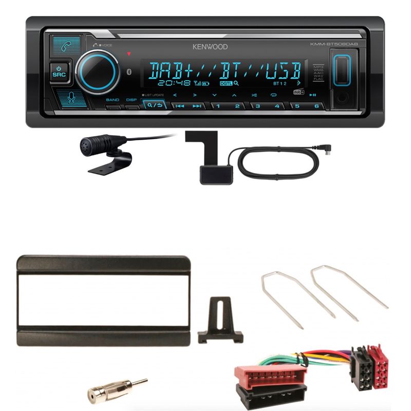 Kenwood KMM-BT508DAB Bluetooth DAB USB Einbauset für Focus Fiesta Puma Mondeo Kenwood KMM-BT508DAB Bluetooth DAB USB Einbauset für Focus Fiesta Puma Mondeo