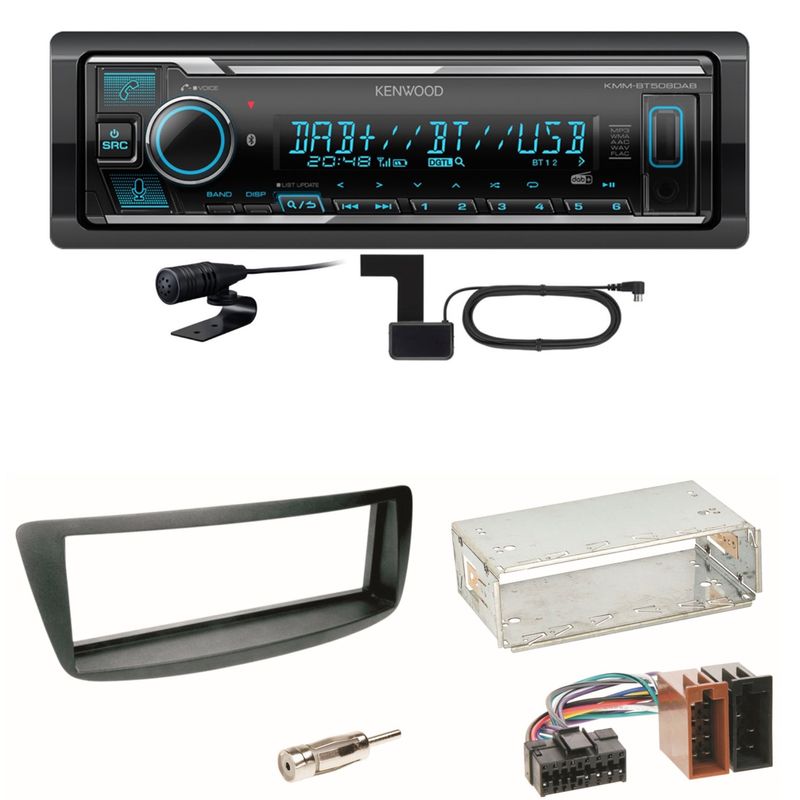 Kenwood KMM-BT508DAB Bluetooth DAB Einbauset Toyota Aygo Citroen C1 Peugeot 107 Kenwood KMM-BT508DAB Bluetooth DAB Einbauset Toyota Aygo Citroen C1 Peugeot 107