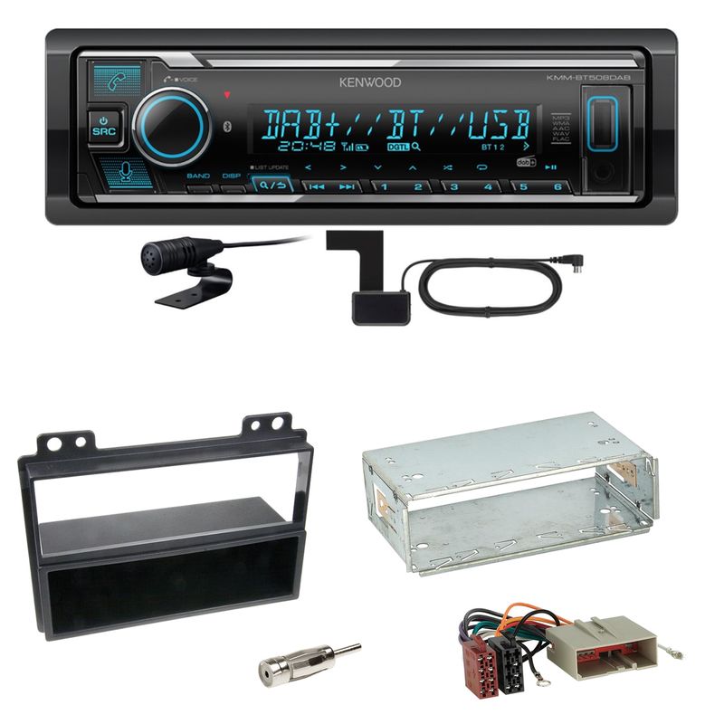 Kenwood KMM-BT508DAB Bluetooth USB Digitalradio Einbauset für Ford Fiesta Fusion Kenwood KMM-BT508DAB Bluetooth USB Digitalradio Einbauset für Ford Fiesta Fusion