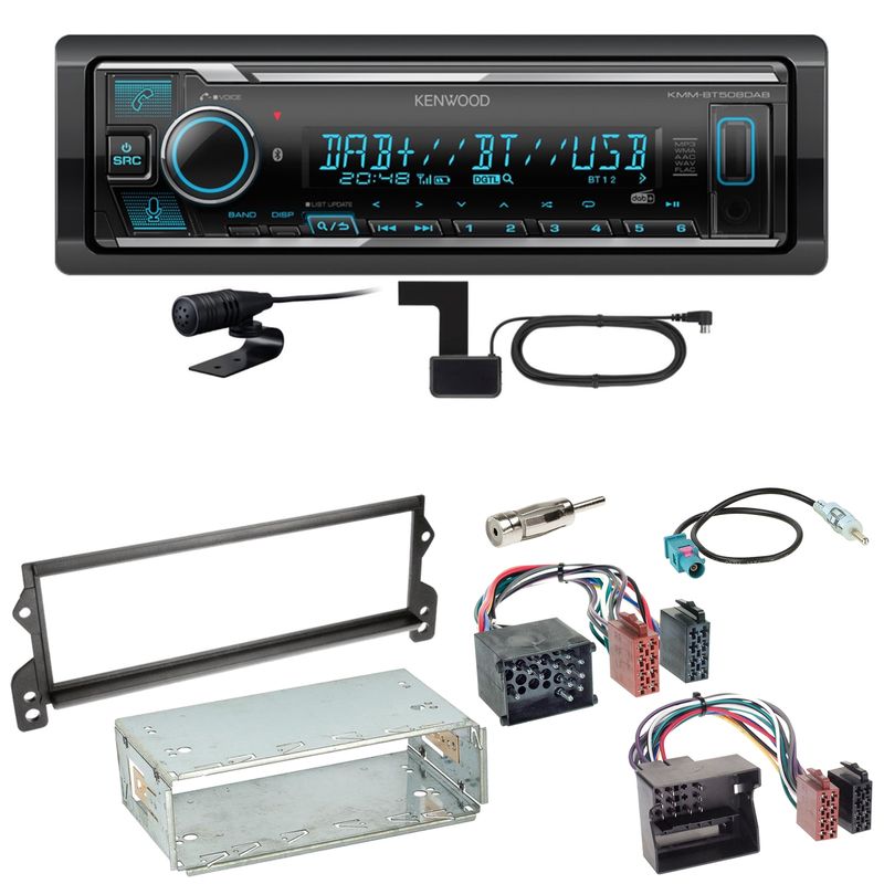 Kenwood KMM-BT508DAB Bluetooth Digitalradio Einbauset für MINI R50 R52 R53