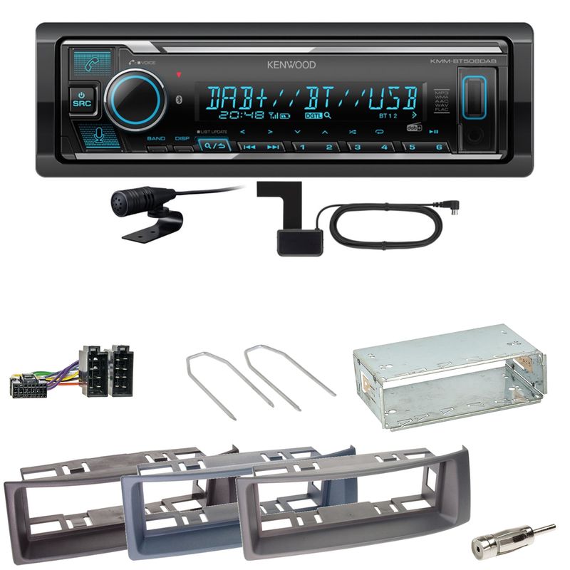 Kenwood KMM-BT508DAB Bluetooth DAB USB Einbauset für Renault Megane Scenic 1 Kenwood KMM-BT508DAB Bluetooth DAB USB Einbauset für Renault Megane Scenic 1
