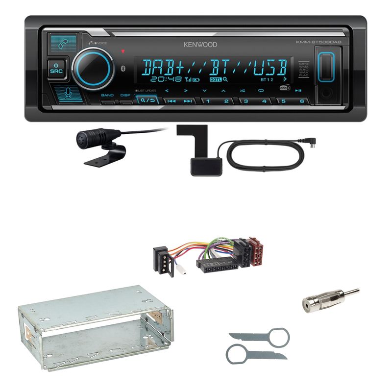 Kenwood KMM-BT508DAB Bluetooth Digitalradio Einbauset für Mercedes E-Klasse W124 Kenwood KMM-BT508DAB Bluetooth Digitalradio Einbauset für Mercedes E-Klasse W124