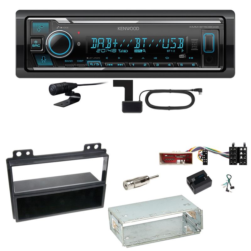 Kenwood KMM-BT508DAB Bluetooth Digitalradio Einbauset für Ford Fusion Fiesta Kenwood KMM-BT508DAB Bluetooth Digitalradio Einbauset für Ford Fusion Fiesta
