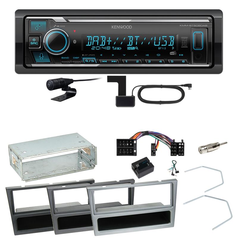 Kenwood KMM-BT508DAB Bluetooth Einbauset für Opel Omega B Meriva A Agila Vivaro Kenwood KMM-BT508DAB Bluetooth Einbauset für Opel Omega B Meriva A Agila Vivaro