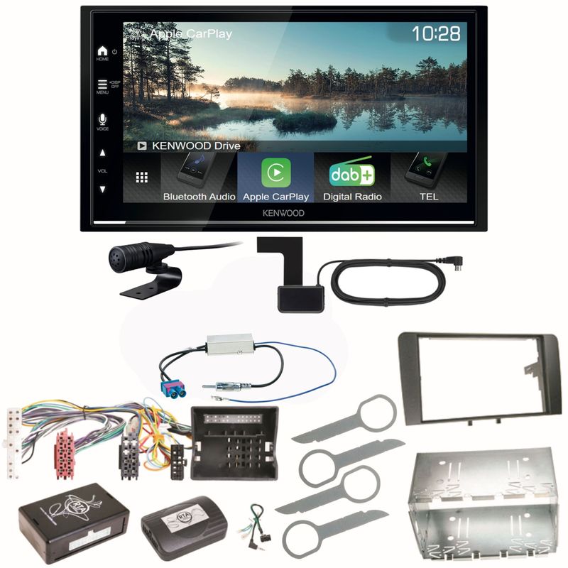 Kenwood DMX7722DABS Android Auto CarPlay Bluetooth Einbauset für Audi A3 8P 8PA