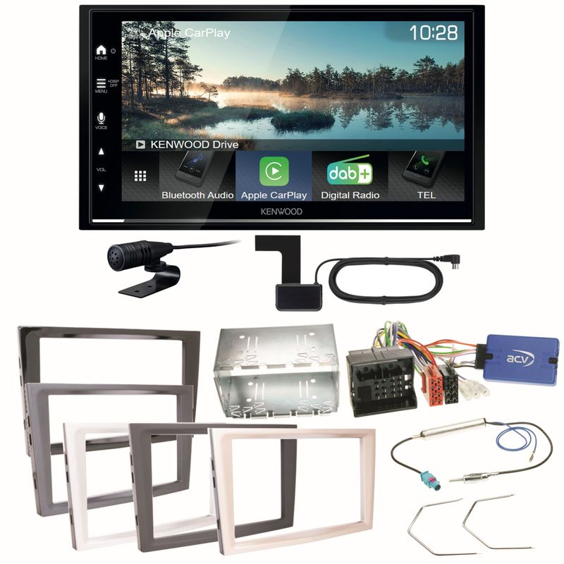 Kenwood DMX7722DABS CarPlay Einbauset für Opel Astra H Corsa D Zafira B Antara Kenwood DMX7722DABS CarPlay Einbauset für Opel Astra H Corsa D Zafira B Antara