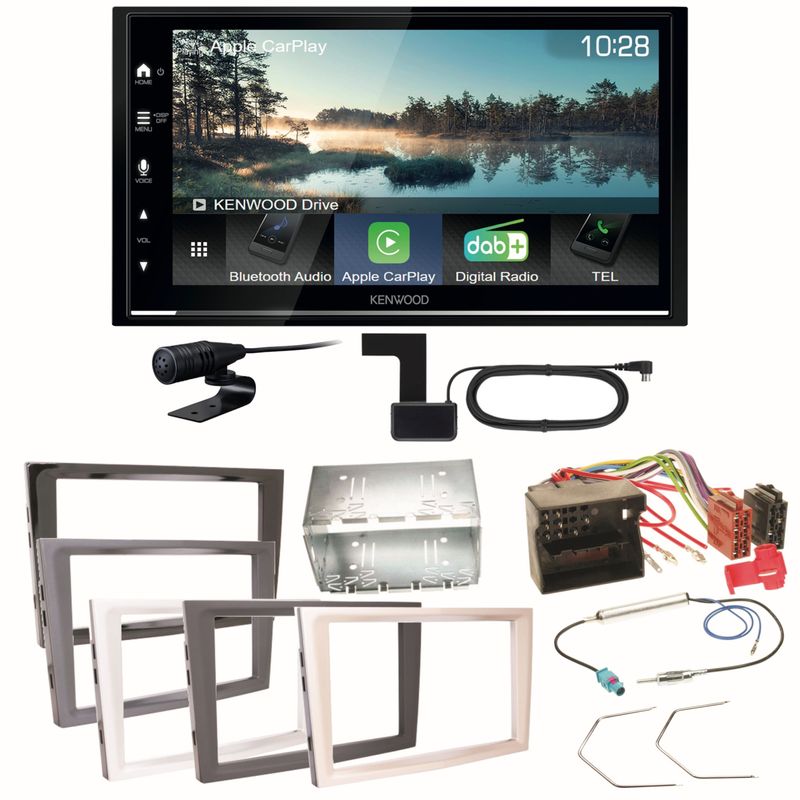 Kenwood DMX7722DABS CarPlay Einbauset für Opel Astra H Corsa D Zafira B Antara Kenwood DMX7722DABS CarPlay Einbauset für Opel Astra H Corsa D Zafira B Antara