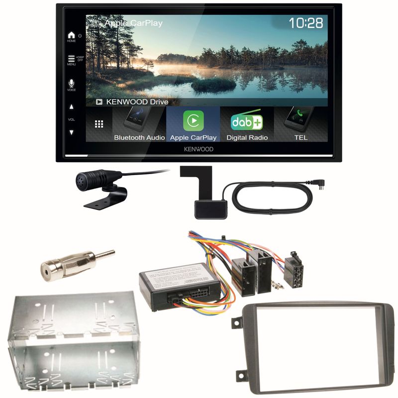 Kenwood DMX7722DABS CarPlay Einbauset für Mercedes C-Klasse W203 CLK W208 W209 Kenwood DMX7722DABS CarPlay Einbauset für Mercedes C-Klasse W203 CLK W208 W209