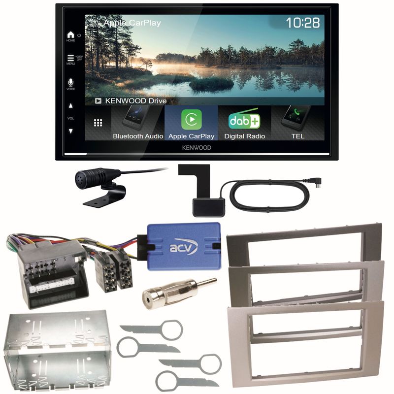 Kenwood DMX7722DABS Android Auto Einbauset für Ford Focus C-Max Fiesta Transit Kenwood DMX7722DABS Android Auto Einbauset für Ford Focus C-Max Fiesta Transit