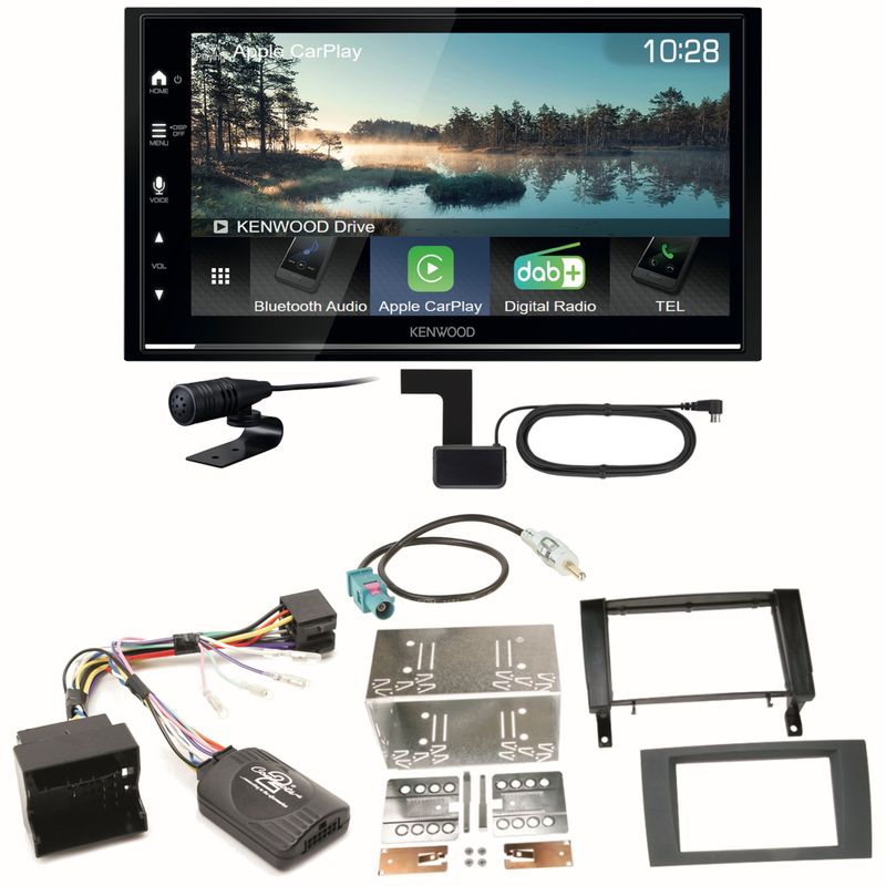Kenwood DMX7722DABS Android Auto CarPlay Einbauset für Mercedes SLK R171 Kenwood DMX7722DABS Android Auto CarPlay Einbauset für Mercedes SLK R171